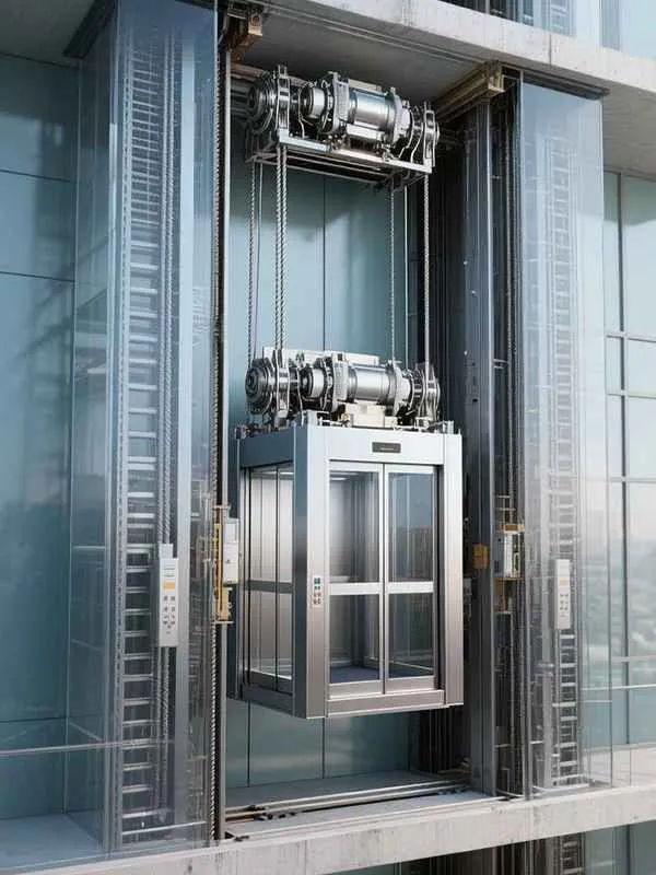 ساختار و اجزای آسانسور MRL